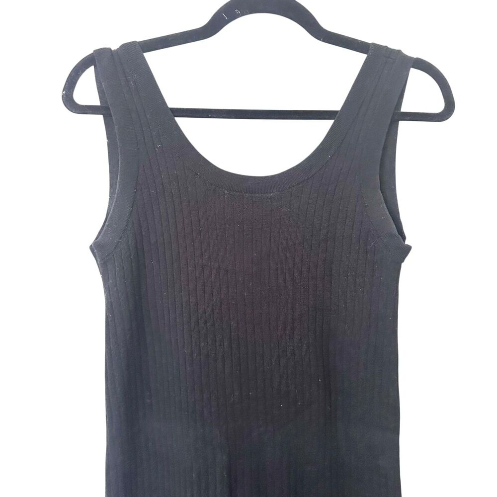 ASSEMBLY LABEL Wool Ribbed Midi Dress Black Sz‎ 8 (US S) - Picture 4 of 6